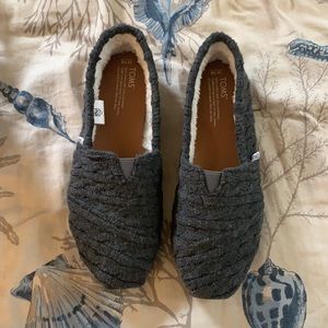 New in box size 10 TOMS Grey Shoes.